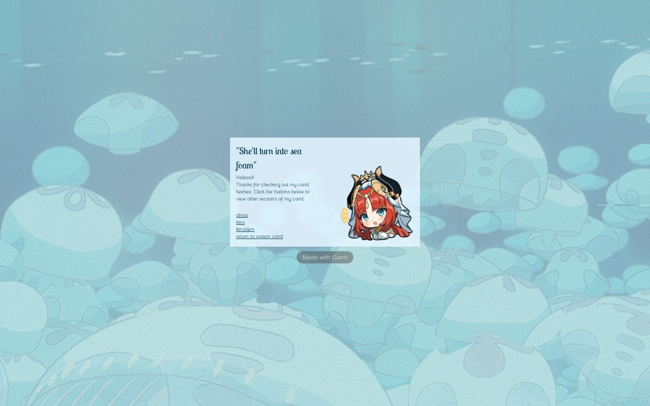 Carrd profile picture for @seamen